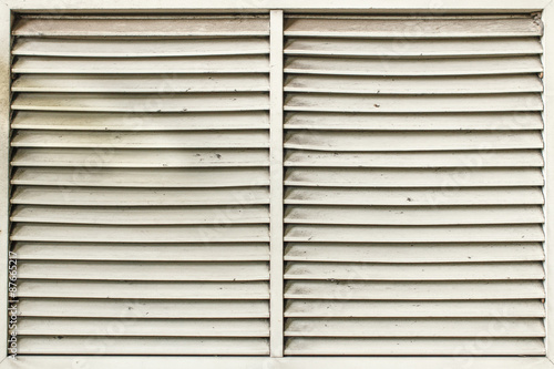 White lath wooden wall