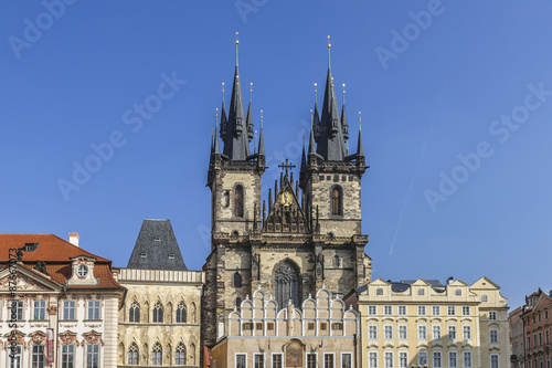 Tyn Cathedral  Church of Our Lady Before Tyn  Prague  Czech Rep.