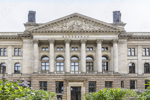 Canvas Print German Bundesrat (1850) on Leipziger Strasse, Berlin, Germany.
