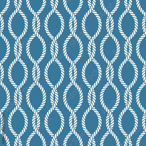 Seamless nautical rope pattern
