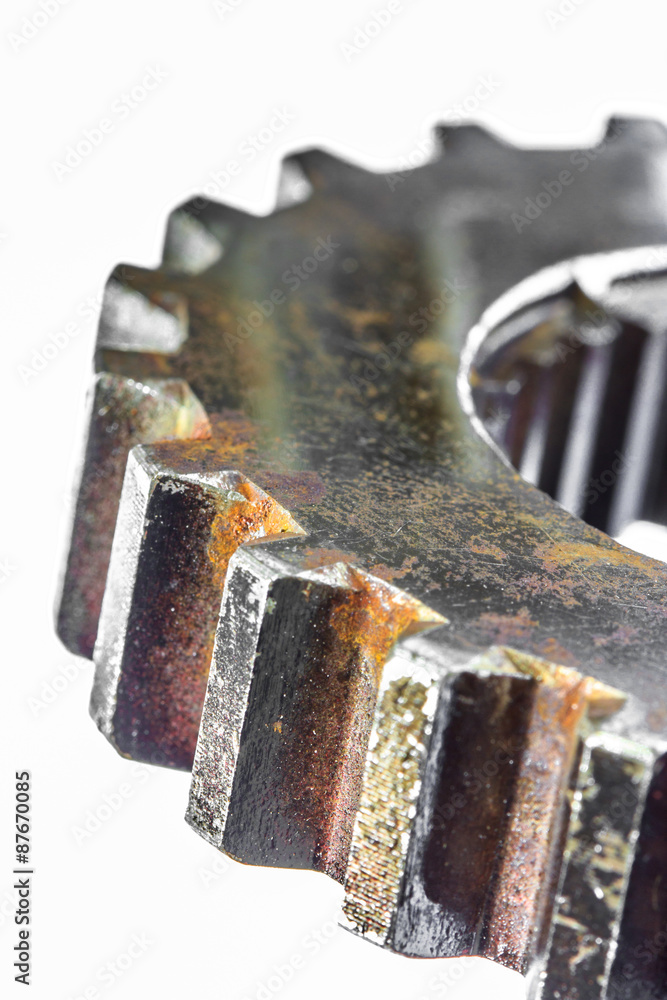 Rusty industrial machine parts closeup photo Rusty industrial machine parts closeup photo