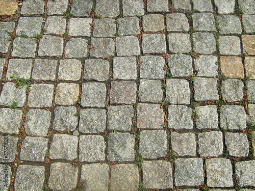 Stone block pavement 