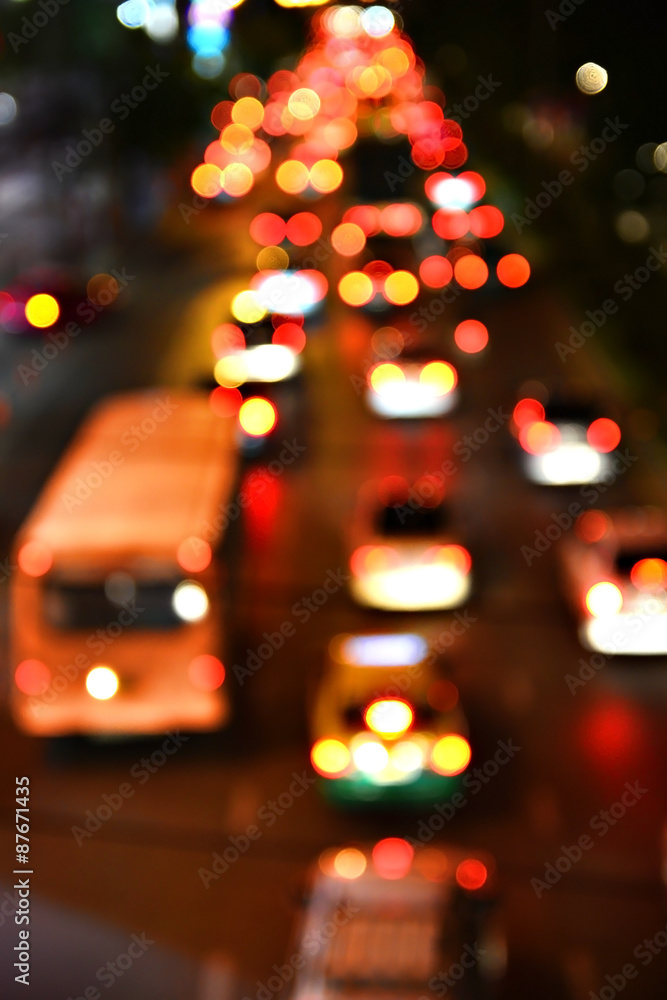 Blur of Traffic Jam Blur of Traffic Jam