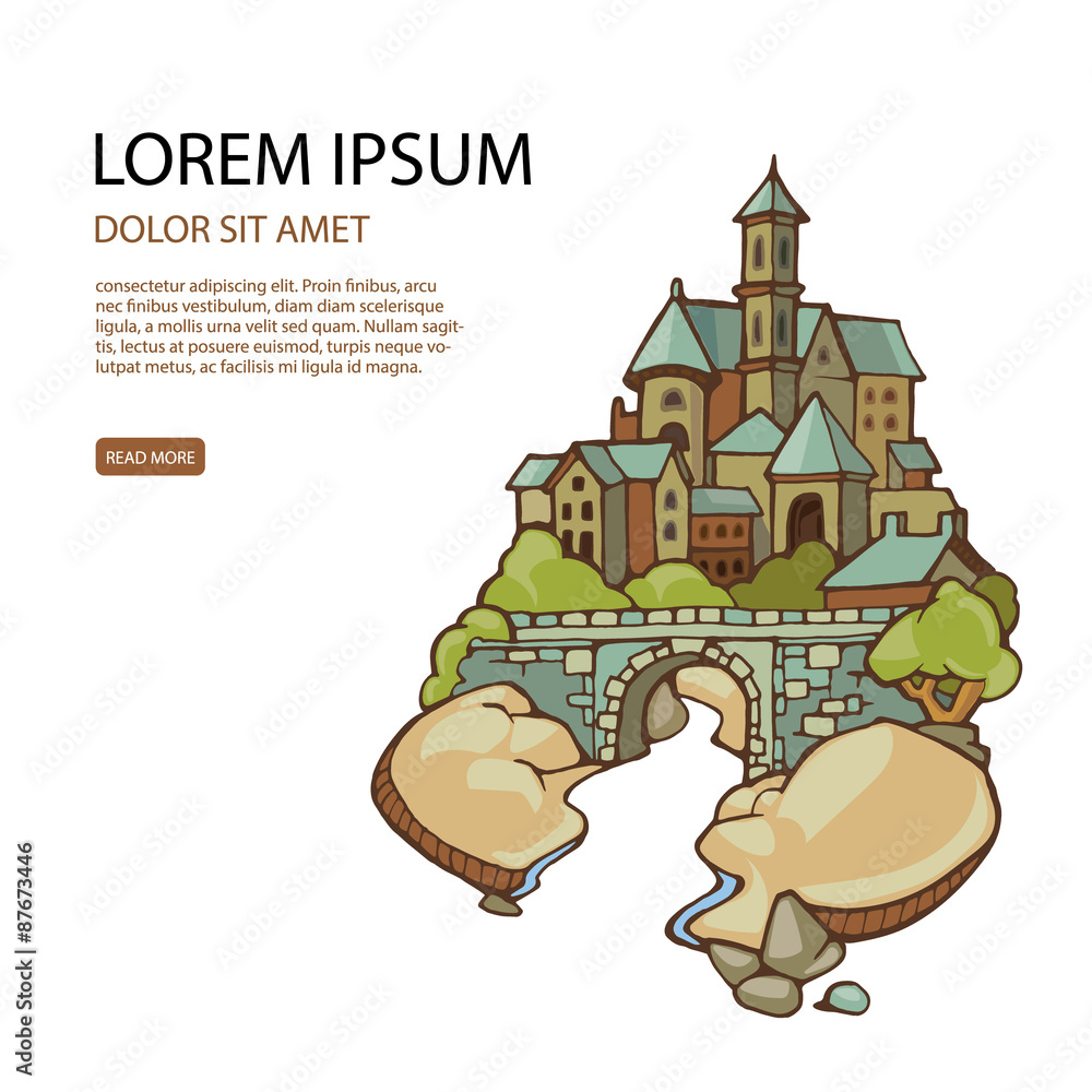 Naklejka premium urban lanscape