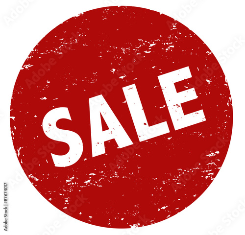 Sale Stempel rot button rund
