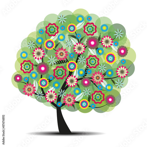 Baum mit Blüten