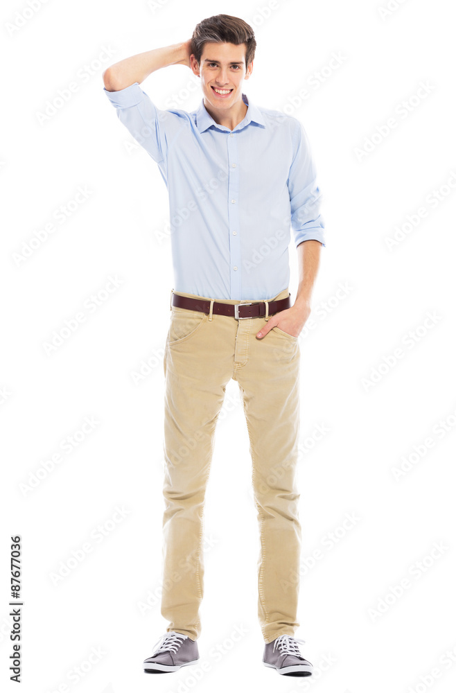Young man smiling Young man smiling