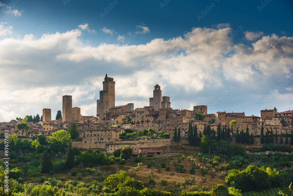 Medieval Manhattan of Tuscany, San Gimignano in Italy