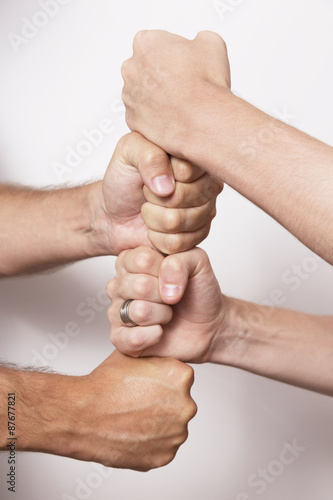 Hands together as a teamwork