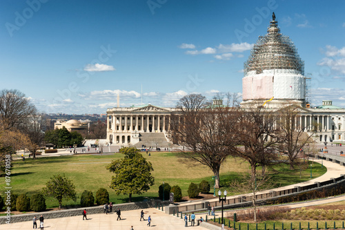United States Capitol Building on reconstruction