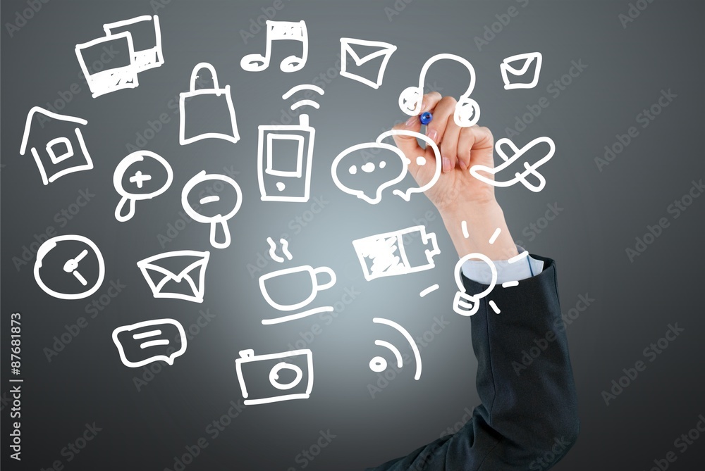 Concept, cloud, media. Concept, cloud, media.