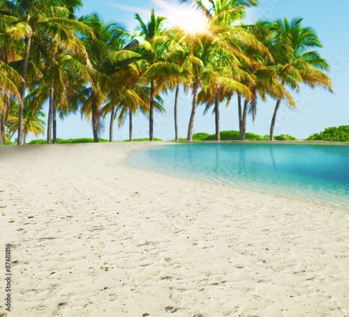 Fototapeta Naklejka Na Ścianę i Meble -  Paradise tropical beach