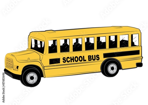 School bus illustration vector