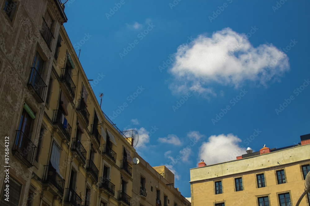 cloud in urban sky