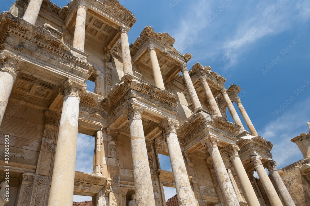 Obraz premium Library of Celsus, Ephesus ancient city, Selcuk, Turkey