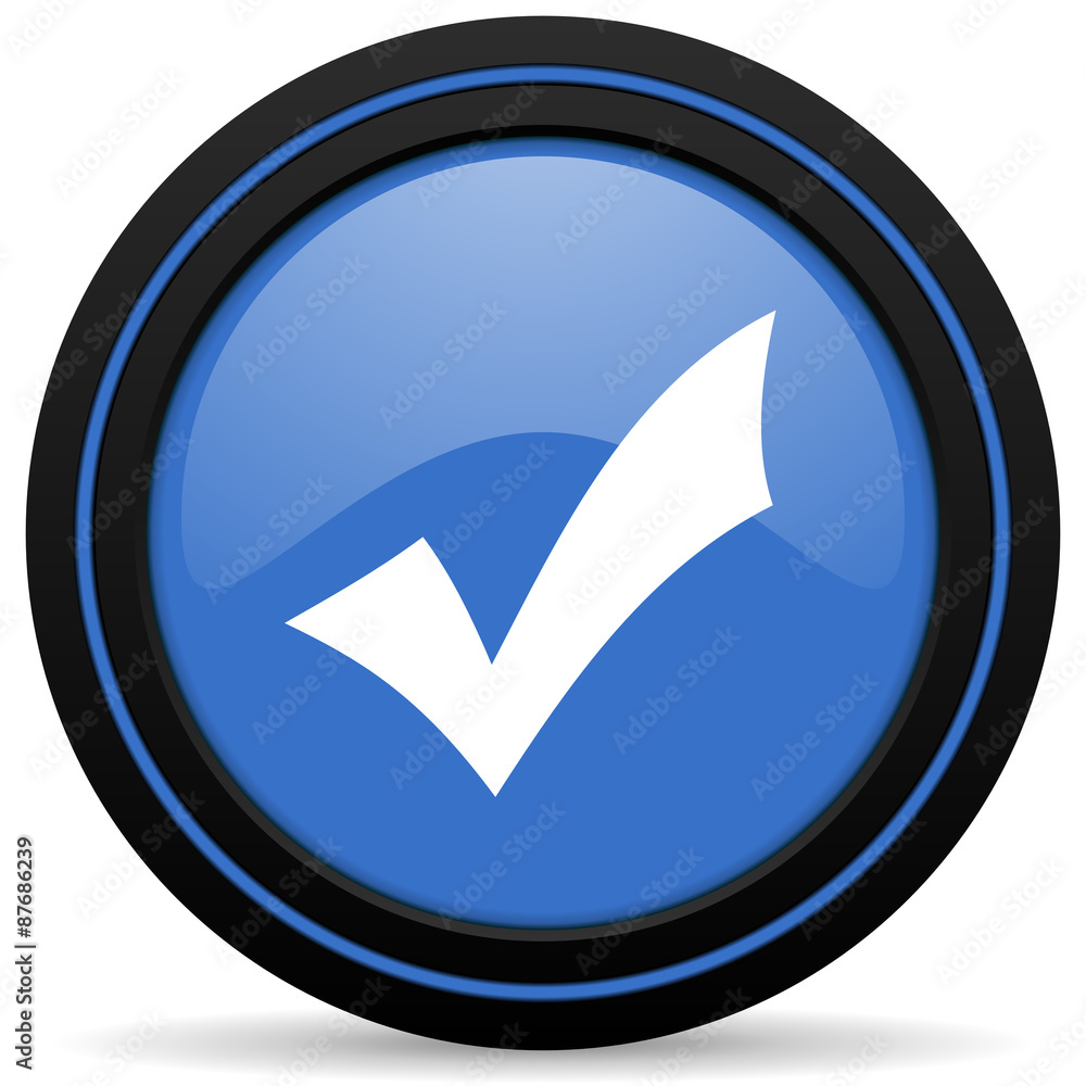 accept icon check sign