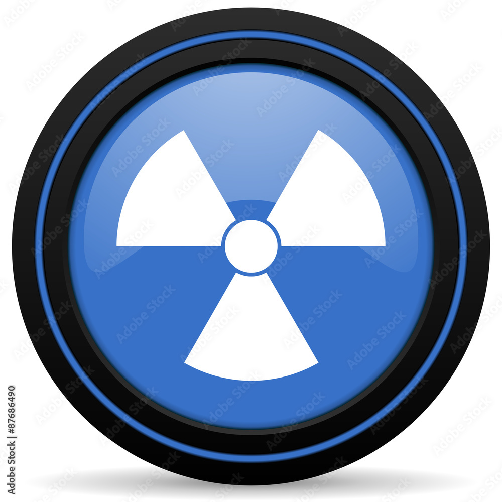 radiation icon atom sign radiation icon atom sign