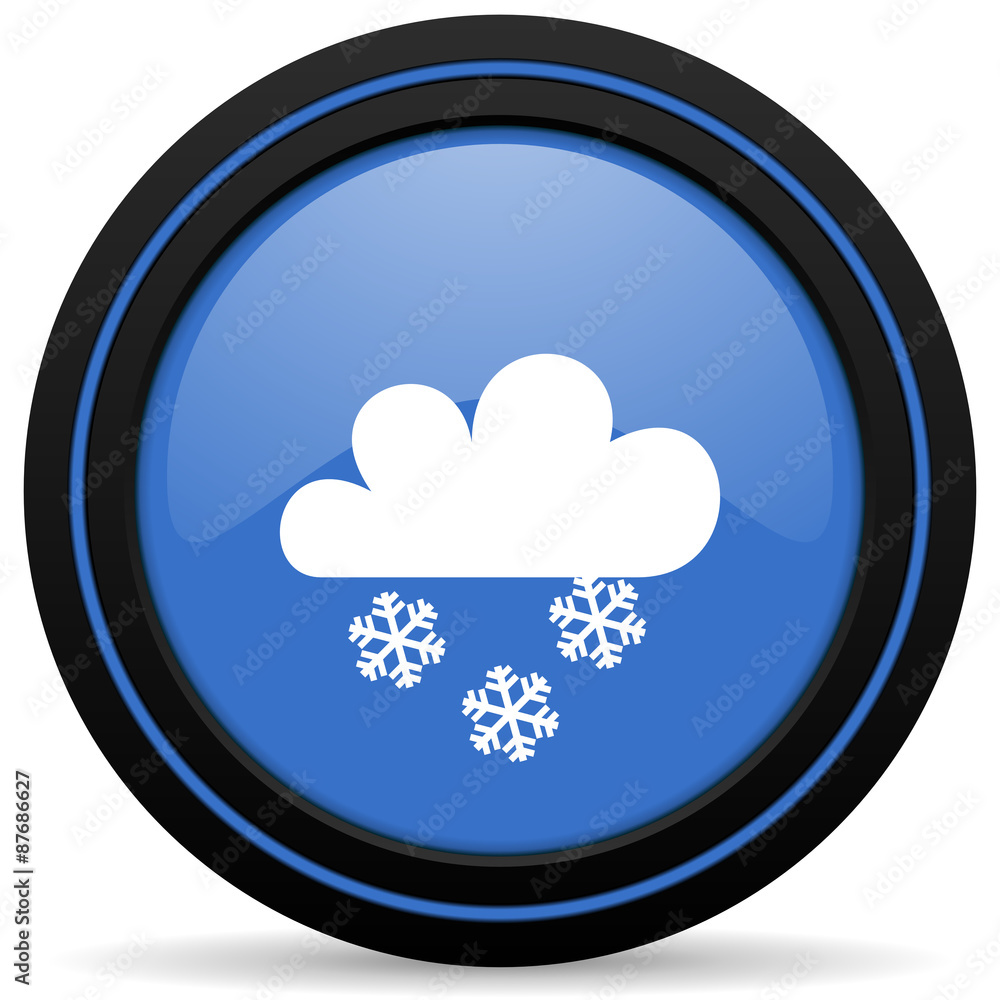 snowing icon waether forecast sign snowing icon waether forecast sign