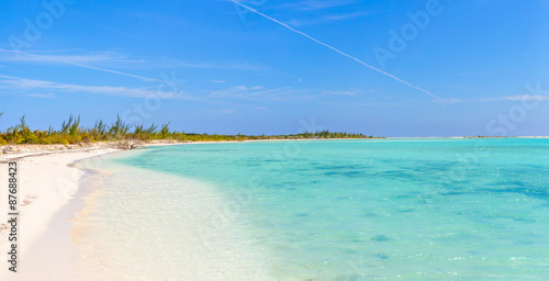 Panoramic view of tropical beach 