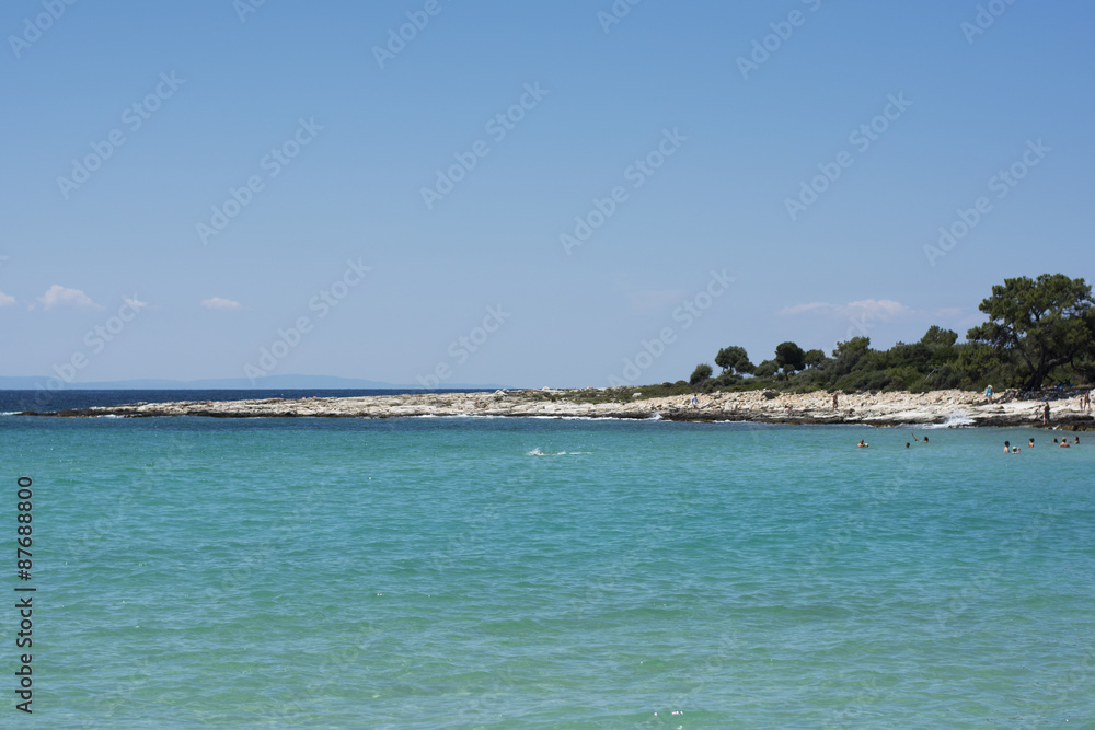 Beach and blue sea