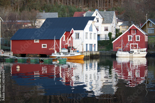 Small town in Norway #87689416