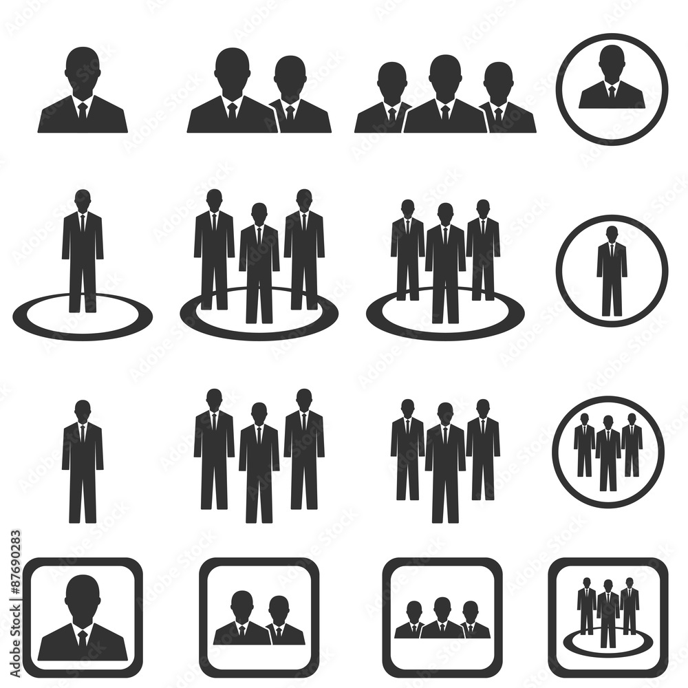 businessman team icon , businesspeople group icon , vector illu businessman team icon , businesspeople group icon , vector illu