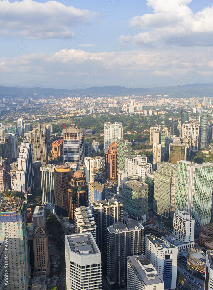 view of the city Kuala Lumpur, Malaysia