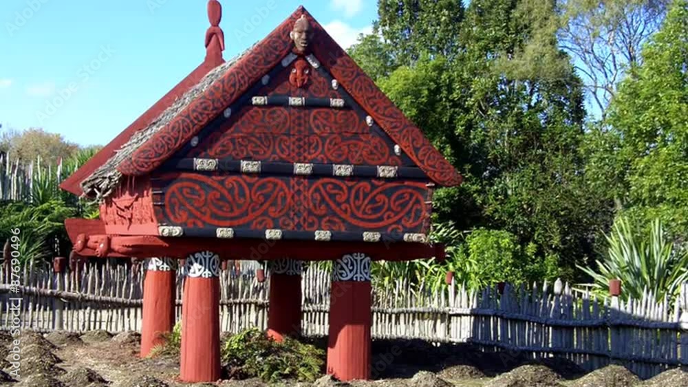 Te Parapara Maori garden in Hamilton Gardens, New Zealand. Te Parapara Maori garden in Hamilton Gardens, New Zealand.