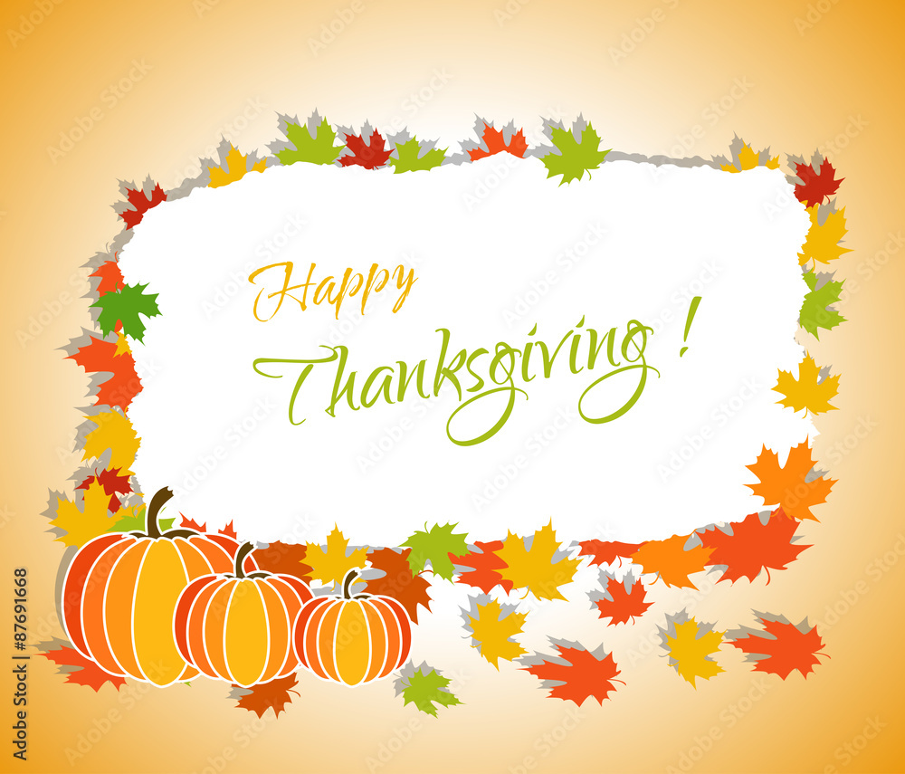 Happy thanksgiving and autumn Happy thanksgiving and autumn