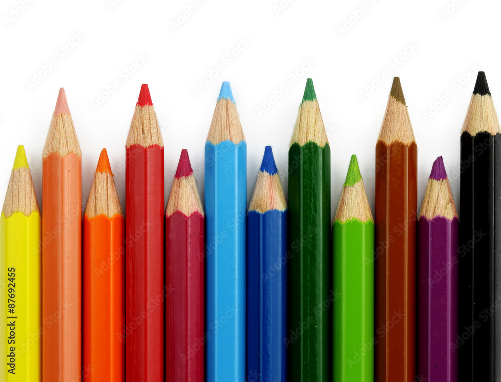 close up of colored pencils close up of colored pencils