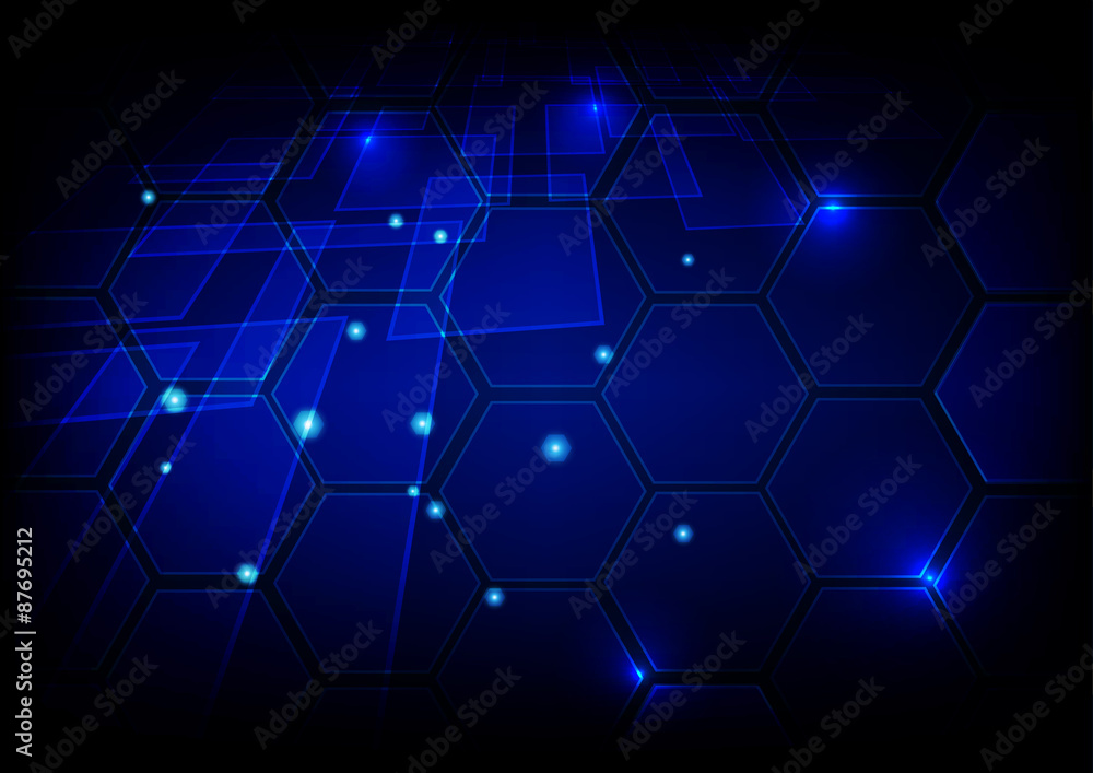 Abstract hi-tech blue background.Technology concept design Abstract hi-tech blue background.Technology concept design