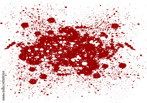 abstract splatter red color on isolate background. Vector red co