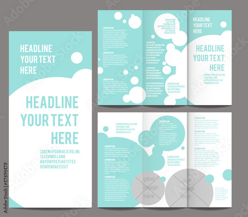 Tri-fold Brochure and Catalog Vector Concept