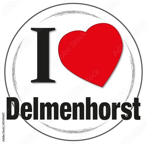 Stempel "I love Delmenhorst"