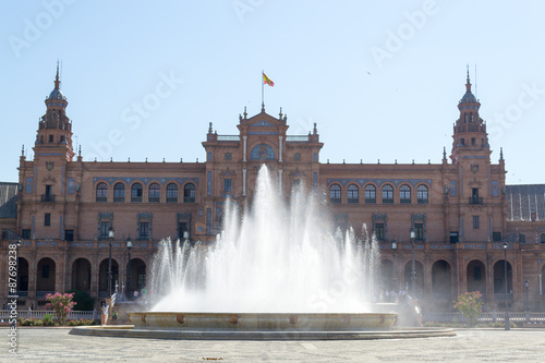 Spain square fountain