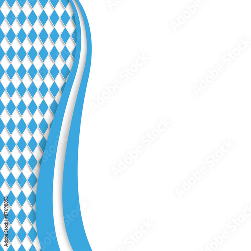 Flyer in bayerischen Landesfarben