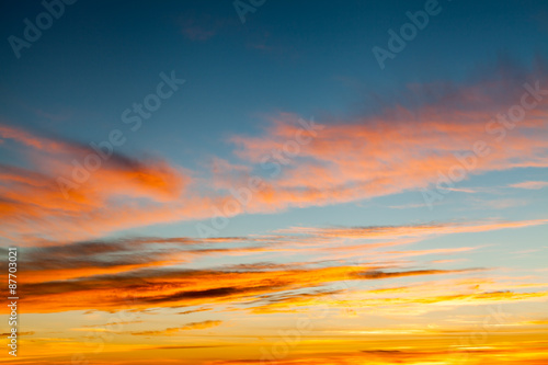 Fototapeta Naklejka Na Ścianę i Meble -  sunset with clouds