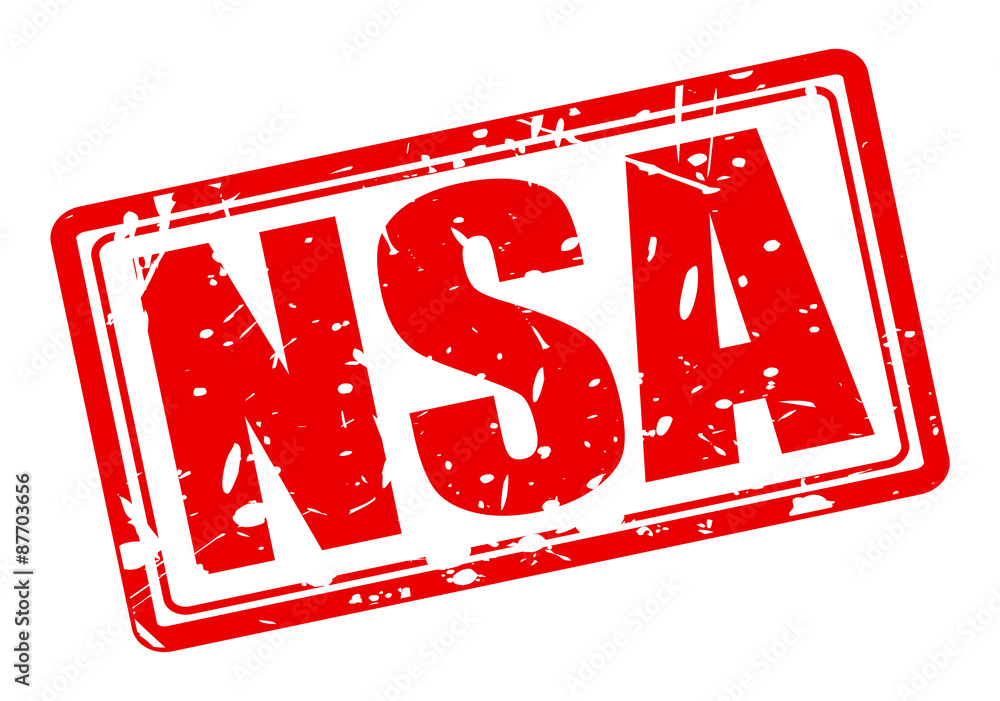 Obraz NSA red stamp text fototapeta, plakat