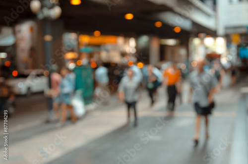 People walking Blur