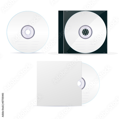 Compact disk with cover and box