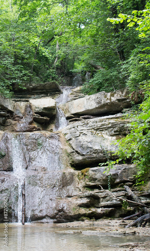 Waterfall in mountains