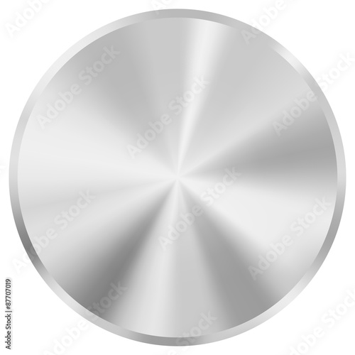 Steel round button