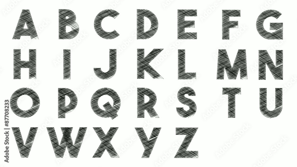 art sketched stylization alphabet art sketched stylization alphabet