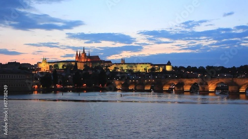 Wallpaper Mural Czech Republic, Prague, view of Prague Castle and Charles Bridge Torontodigital.ca