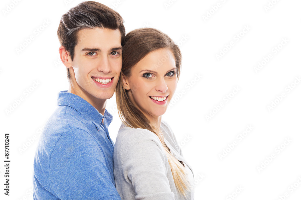 Young couple smiling Young couple smiling