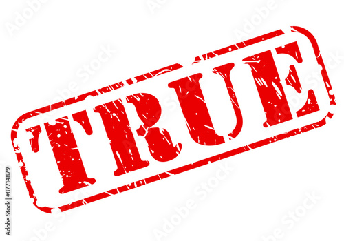 True red stamp text