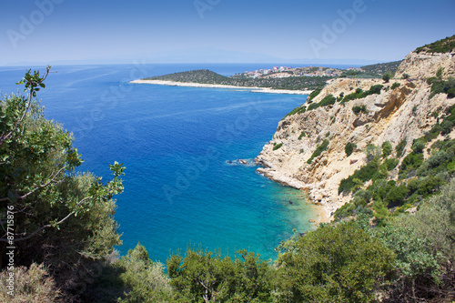 Greece, Thassos island - view at Skala Marion.