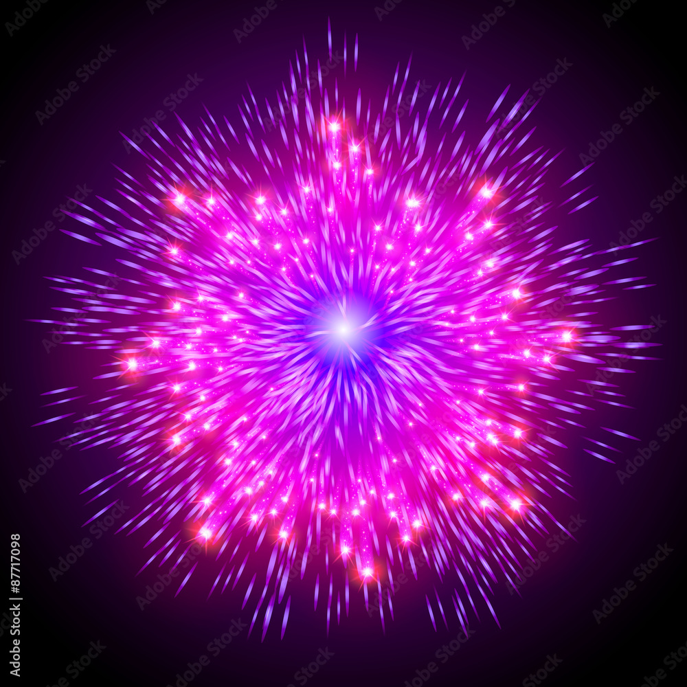 Festive patterned firework bursting in various shapes sparkling pictograms set against black background abstract vector isolated illustration Festive patterned firework bursting in various shapes sparkling pictograms set against black background abstract vector isolated illustration