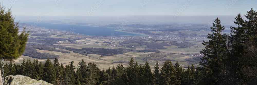 Panorama d'Yverdon-les-Bains, depuis le Suchet.