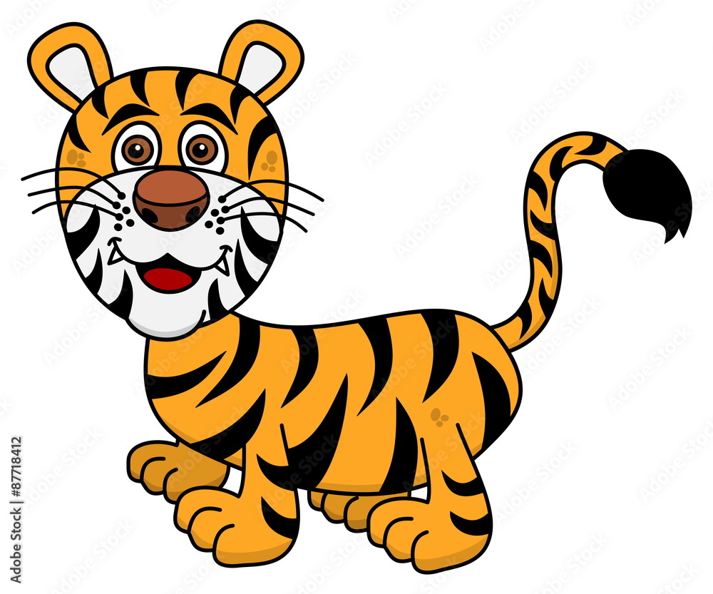 Obraz premium young tiger smiling